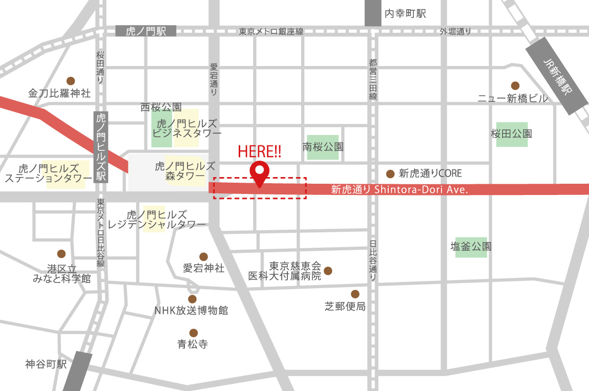 新虎通り夏祭り会場MAP